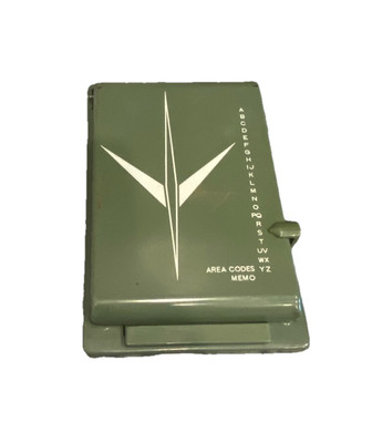 Vintage Bates List Finder Director Model File Metal Address Phone Book