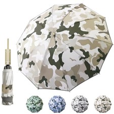 Large Windproof Travel Umbrella, Portable Reverse Folding Rain Umbrella for C...