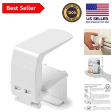 Childproof Toilet Seat Lock - Lid-Lok for Safety, Easy Adult Use - White 1-Pack