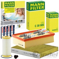 MANN FILTER INSPEKTIONSPAKET passend für AUDI A1 GB 40 TFSI VW POLO 6 2.0 GTI