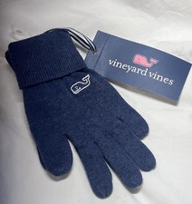 NWT VINEYARD VINES Boys Gloves OS Soft And Stretchy Navy Blue, So Cute