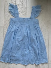 Worn Once Immaculate Juliet Dunn Babydoll 100% Cotton Short Dress Sz2 (10/12UK)