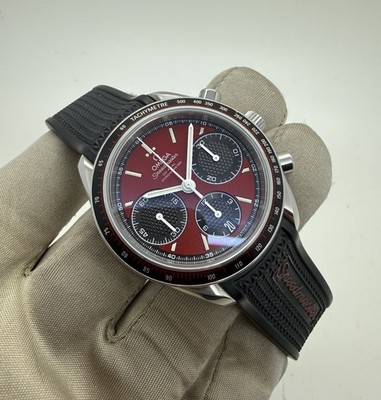 Omega Speedmaster Red Dial Rubber 40mm Steel Automatic Watch 326.32.40.50.11.001