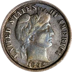 1892-P Barber Dime
