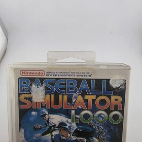 Baseball Simulator 1.000 - Case Only - Nintendo Nes - Authentic Slip Art No Game