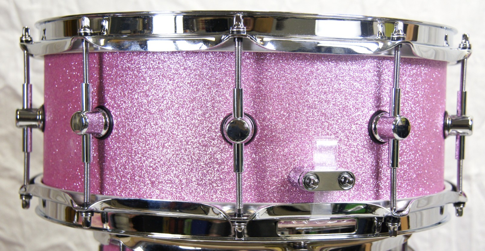 Click Icon 4pc Maple Drum Set Pink Satin Sparkle Finish Shell Pack 18 14 10 14