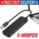 4 Port USB 3.0 Hub Splitter Multi Adapter 5Gbps High Speed PC Desktop Laptop LOT