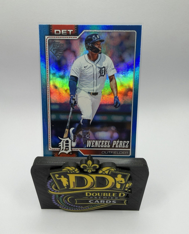Topps 2026 Series 2 Wenceel Pérez #682 Blue Foil Parallel Detroit Tigers /150