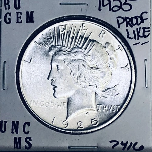 1925 P BU GEM PEACE SILVER DOLLAR UNC MS+++ U.S. MINT RARE COIN 7416