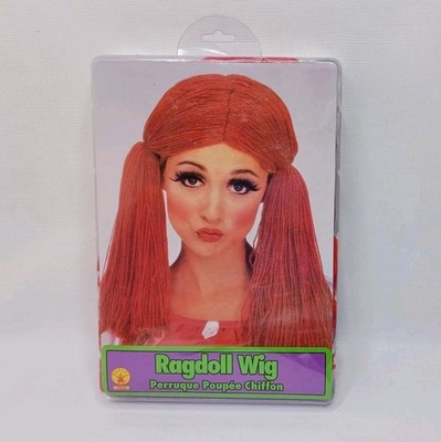 Rubies Halloween Ragdoll Wig Red Yarn Hair