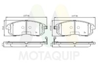 Motaquip Bremsbelagsatz Scheibenbremse LVXL1880 FüR Nissan Juke F15 Cube Z12 C13