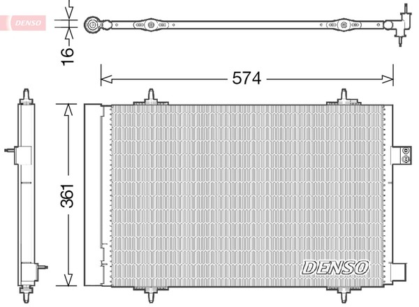 Kondensator Klimaanlage Denso DCN21019 FüR Peugeot 508 1 SW 407 Hdi 110 6D9HZC 3-image