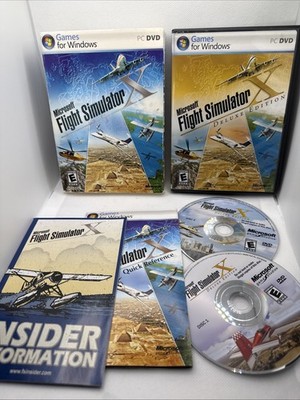 Microsoft Flight Simulator X Deluxe Edition , Computer Video Game, PC: Windows