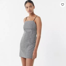 UO | Checkered Black & White Mini Dress Size Small