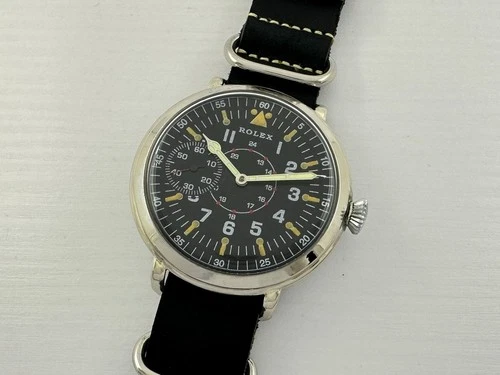 Rolex Laco Aviator Luftwaffe Pilot WW2 Vintage 1939-1945 Swiss Men Watch CAL.592