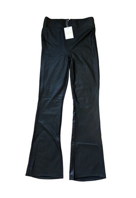 Show Me Your Mumu Pull Up Black Faux Leather Flares Pants Size Medium NWT $158