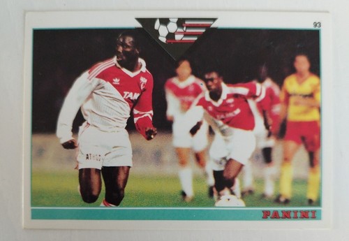 CARTE OFFICIEL 93 CARD PANINI FOOTBALL 1993 FOOT WEAH CANTONA PAPIN