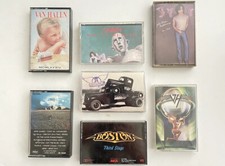VTG TAPE LOT Classic rock cassette van halen aerosmith boston queen john lennon