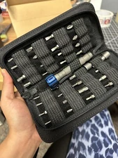 MecArmy SDG2 black Portable Titanium Screwdriver Set with Nylon Pouch