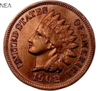 1902 Indian Head Penny Cent ~ Borderline Uncirculated AU++ Red