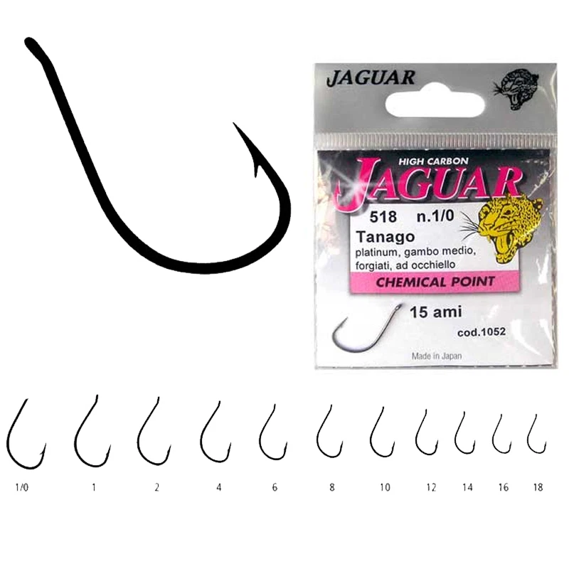 AMI PESCA JAGUAR TANAGO 518 OCCHIELLO PLATINUM EXTRA MARE FIUME LAGO