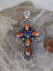 Darryl Becenti Sterling Silver Cross Pendant - Rare - Exceptional Piece