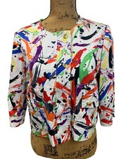 Women's Multi Colored Kelly & Diane Satin Lined Jacket