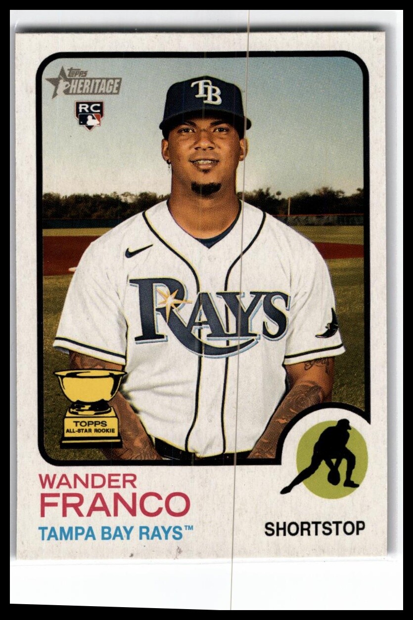 2022 Topps Heritage #347b Wander Franco Error Short Print