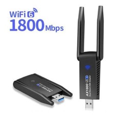 1800Mbps USB WiFi 6 Adapter, Wireless Driver Free WiFi Dual Band 2.4/5G RTL8832