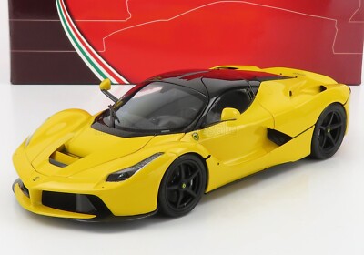 BBR FERRARI LAFERRARI 2013 GIALLO MODENA YELLOW with Black Rims 1/18 Scale New!
