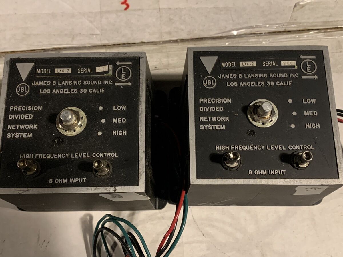 Pair JBL LX4-2 CROSSOVER Network for L77 Lancer Speakers X Pair JBL LX4-2 CROSSOVER Network for L77 Lancer Speakers X