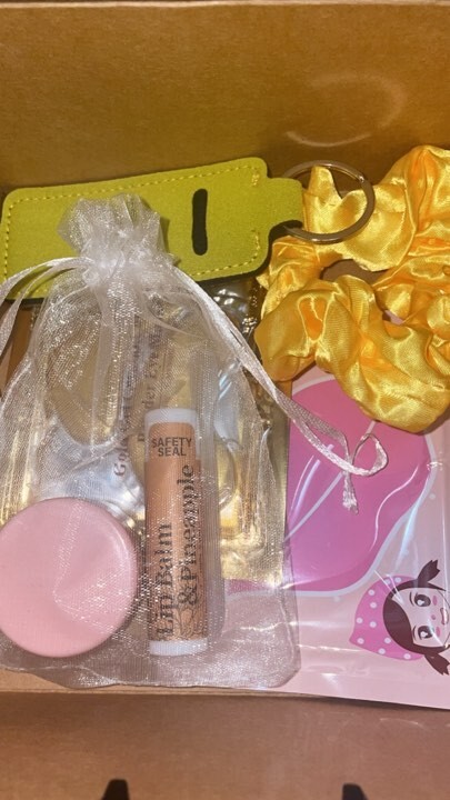 Lip Scrub Bundle/Homemade Lip Scrub/Eye Masks/Lip Masks/Scrunchies/Lip Balm-image