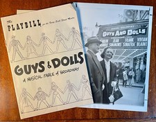 1953 Guys &amp; Dolls The Playbill 46th St Theatre + 1955 NY Movie Premiere AP Photo