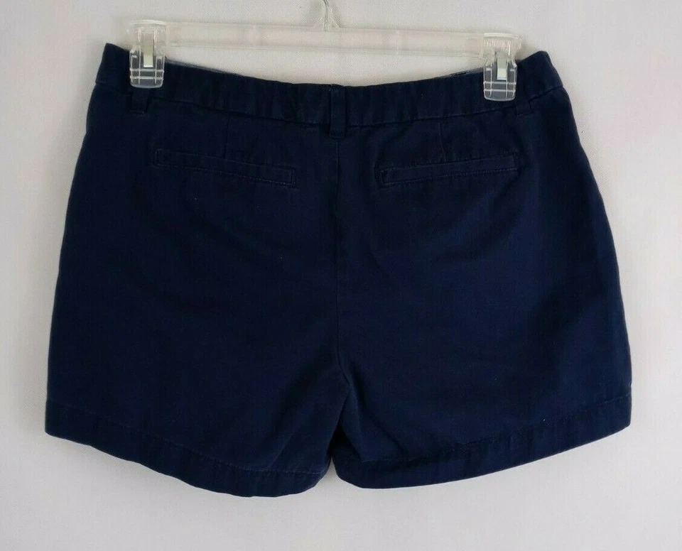 Pantalones cortos botín Merona para mujer azul marino 100 % algodón talla 10 entrepierna 5" Foto 2 de 3