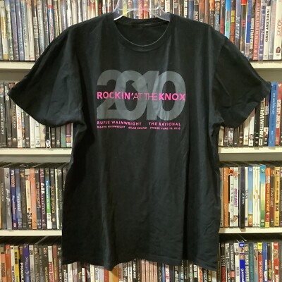 Rockin  At The Knox 2010 Rufus Wainwright The National Double-Sided T-Shirt