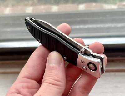 Benchmade 483 Shori Nak Lock CUSTOMIZED 1/1 Rare 2 Thumbs Gold GENTLEMAN CLASS