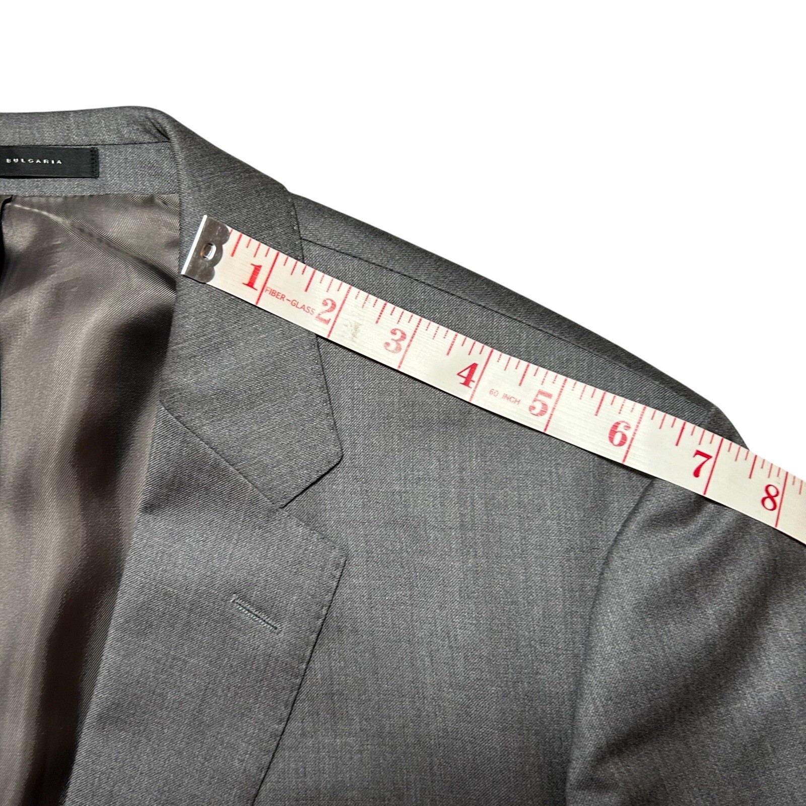 HUGO BOSS Johnstons Lenon Blazer SIZE 42L Reda Super 100 Virgin Wool Gray Jacket thumbnail 16