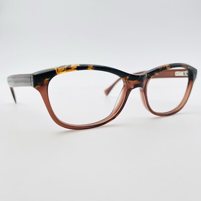 JAI KUDO Brille BRAUN SCHILDPATT CATS EYE Brillengestell MOD: 1641 BRILLANZ