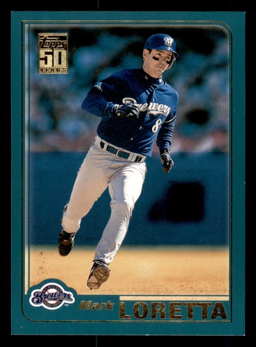 2001 Topps Mark Loretta #51  Milwaukee Brewers - Picture 1 of 2