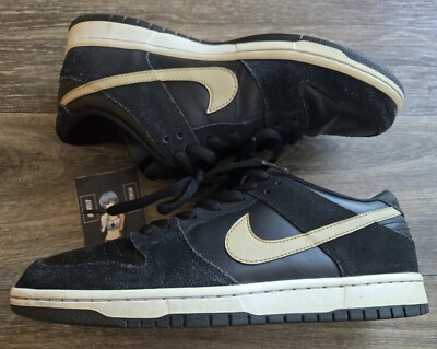 Nike SB Dunk Low Pro Black/Metallic Gold Takashi Size 9.5 Nike SB Dunk Low Pro Black/Metallic Gold Takashi Size 9.5