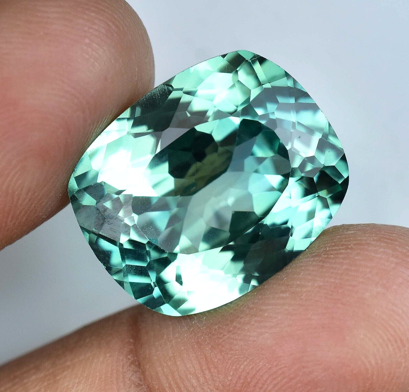 25.95 Ct Natural Green-Blue Paraiba Tourmaline Flawless Certified Gem