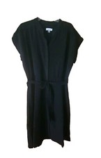 Calvin Klein Women's Classic Tiered Dress Black  SZ 16 NWT $134