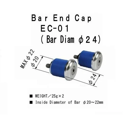 Tapa de extremo de barra NITTO EC-01 ROJA hecha en Japón Foto 2 de 2