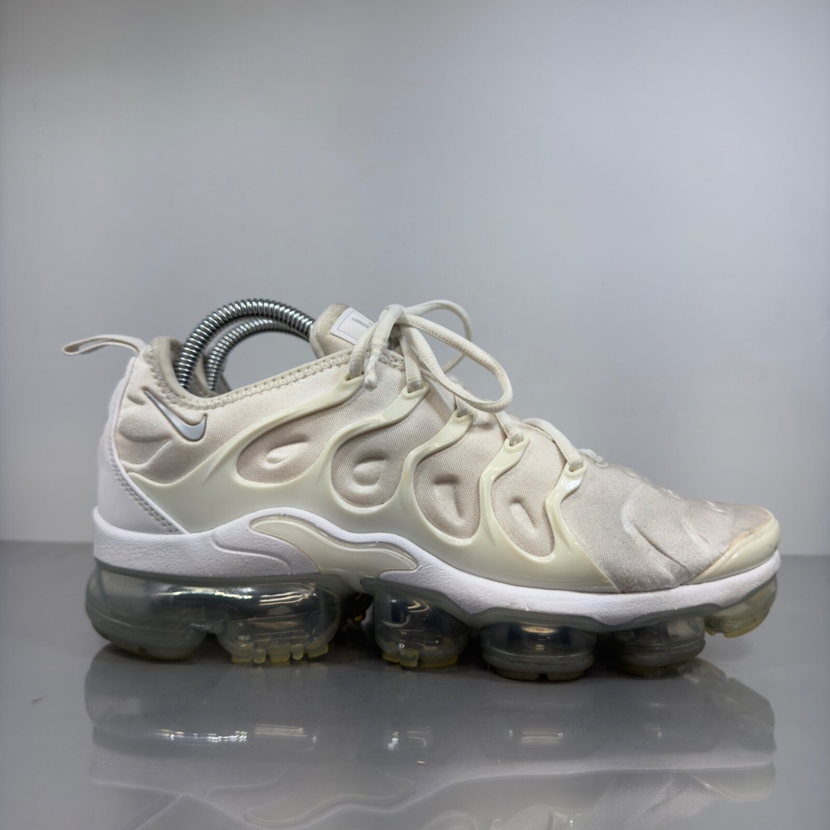 Nike Air Vapormax Plus Mens Cream White Beige Athleisure Training Gym  Fitness