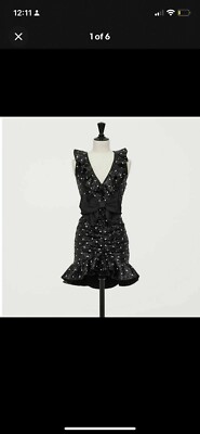 GIAMBATTISTA VALLI x H&M SEQUINED COCKTAIL DRESS  Size 4