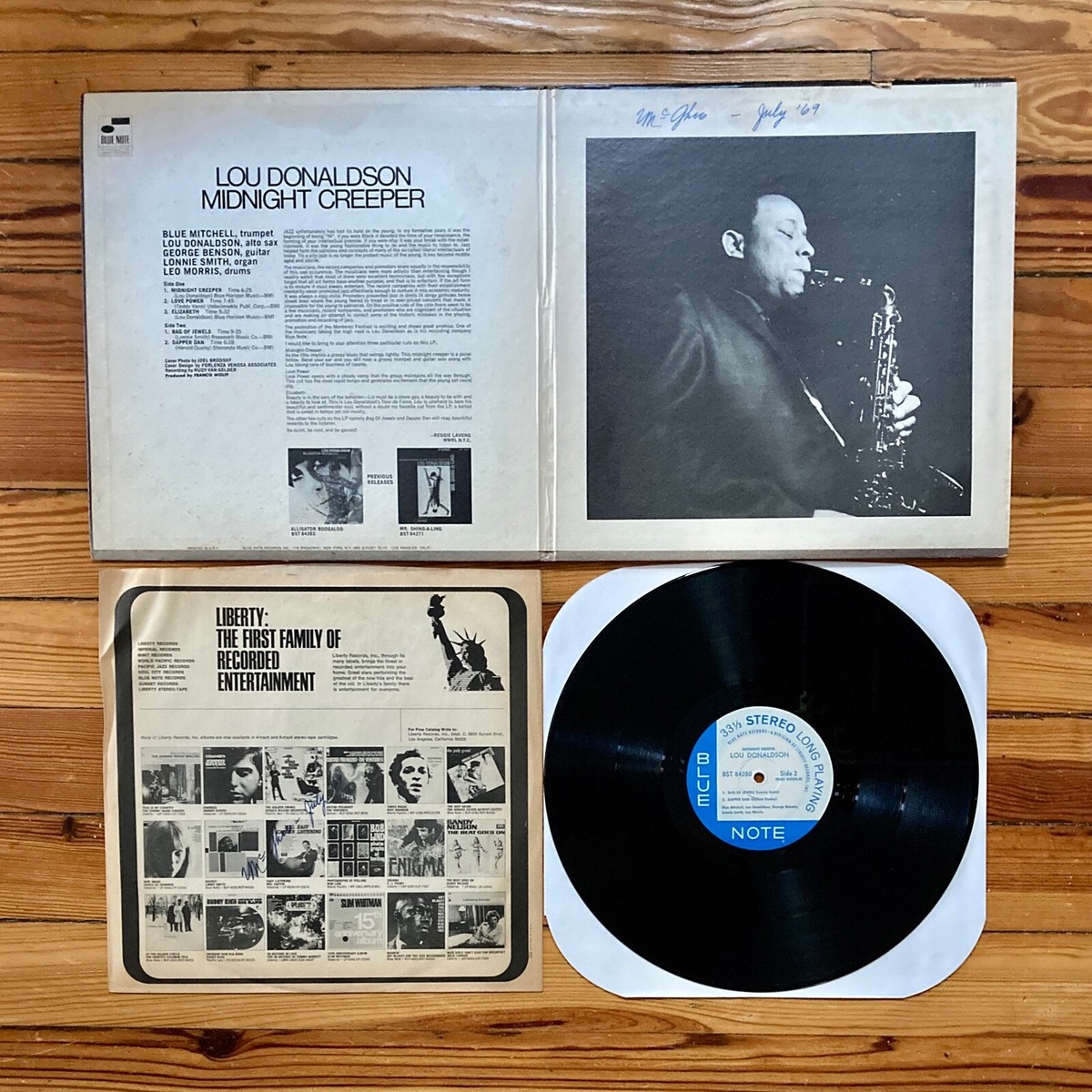Lou Donaldson: Midnight Creeper LP Vinyl US '68 Blue Note Stereo