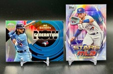 2022-23 Topps Chrome BO BICHETTE Lot of 2 Generation Now Stars of MLB Blue Jays