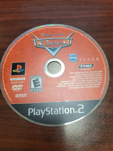 Disney PIXAR Cars (PlayStation 2 PS2) NO TRACKING - DISC ONLY 3955