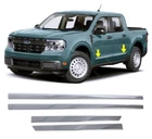 Chrome Side Door Molding 4 door Stainless STEEL For FORD MAVERICK 2022 ONWARDS
