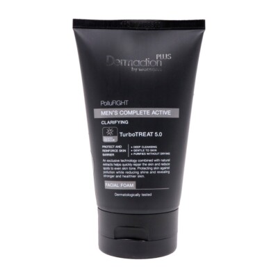 Dermaction Plus By Watsons Men's Complete Active Facial Foam Deep Clean 100 ml